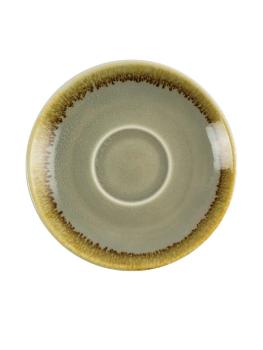 Tasse à expresso soucoupe - 6 pièces - Vert - Ø 11,7 CM - Porcelaine - Olympia - GP477