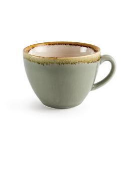 Tasse à expresso - 22,8 CL - 6 pièces - Vert - Ø 9,3 x H 6,8 CM - Porcelaine - Olympia - GP478