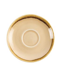 Coupelle à cappuccino - 6 pièces - Sable - Ø 14,2 CM - Porcelaine - Olympia - GP331