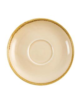 Plat tasse cappuchino - 6 pièces - Sable - Ø 16,2 CM - Porcelaine - Olympia - GP333