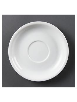Tasse à cappuchino soucoupe - 12 pièces - 16 CM - Porcelaine - Olympia - CB463