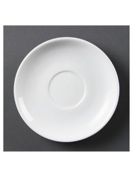 Tasse à thé soucoupe - 12 pièces - H 2,3 CM - Porcelaine - Olympia - CB468