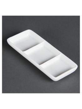 Plats distributeurs - 12 pièces - H 6 x 15 x 6 CM - Porcelaine - Olympia - C336