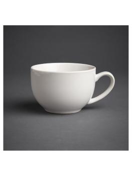 Tasse à cappuccino - 34 CL - 12 pièces - Blanc - H 6 x 13,5 CM - Grès - Olympia - GK077