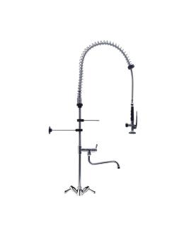 Douche prélavage - Haut - Robinet orientable - H 120 CM - Inox - Gastro M - CY797