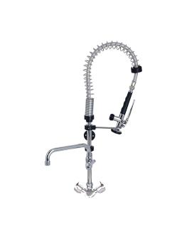 Douchette prélavage - Basse - Robinet orientable - H 70 CM - Inox - Gastro M - CY798