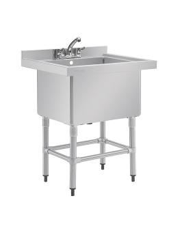 Evier - Extra Profond - 100 Litres - H 90 x 77 x 60 CM - Inox - Vogue - CE141