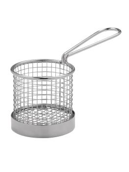 Panier à frites - Noir - Ø 8 x H 8 CM - Inox - Olympia - CE148