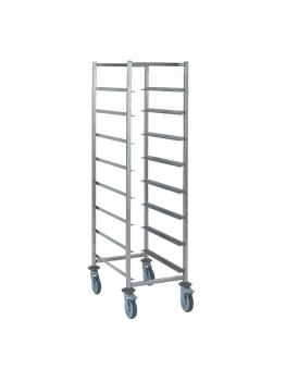 Chariot panier - 8 étages - H 178,5 x 63 x 63 CM - Inox - Tournus - GL889