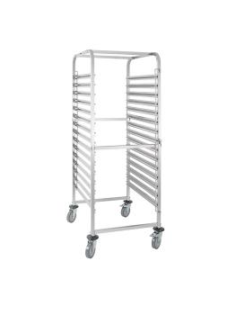 Regaalwagen - H 172 x 77 x 58,5 CM - Acier inoxydable - Vogue - GG499
