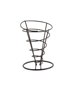 Support sac à copeaux - Noir - Ø 11,5 x H 17,5 CM - Inox - Olympia - CL319