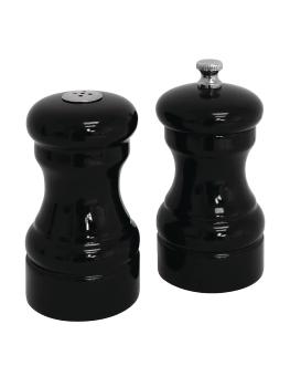 Moulin poivre & sel - Noir - Ø 5 x H 10 CM - Bois - Olympia - GL087