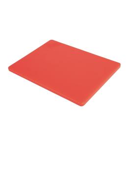 Planche à découper - LDPE - Rouge - H 1,2 x 22,9 x 30,5 CM - Polyéthylène Basse Densité - Hygiplas - GH794