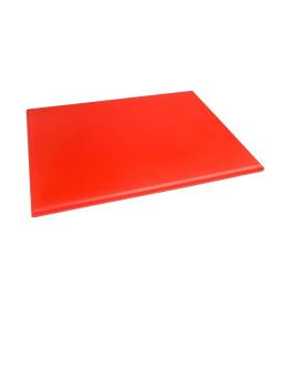 Planche à découper - HDPE - Rouge - H 2,5 x 60 x 45 CM - Polyéthylène Haute Densité - Hygiplas - J047