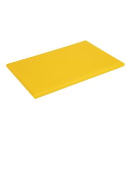 Planche à découper - HDPE - Jaune - H 2,5 x 45 x 30 CM - Polyéthylène Haute Densité - Hygiplas - J039