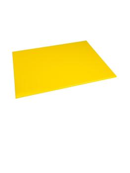 Planche à découper - HDPE - Jaune - H 1,2 x 60 x 45 CM - Polyéthylène Haute Densité - Hygiplas - J021