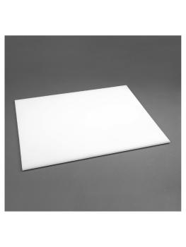 Planche à découper - PEHD - Blanc - H 1,2 x 60 x 45 CM - Polyéthylène Haute Densité - Hygiplas - J017