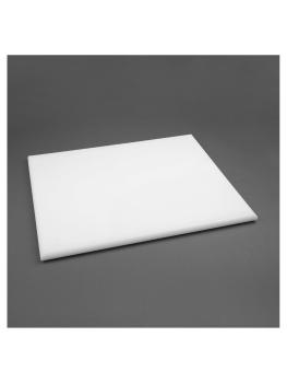 Planche à découper - PEHD - Blanc - H 2,5 x 60 x 45 CM - Polyéthylène Haute Densité - Hygiplas - J044