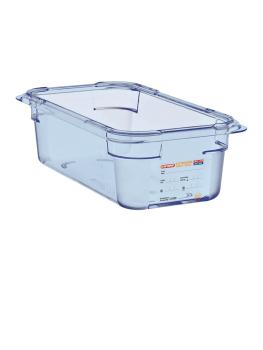 Boîte alimentaire - GN 1/4 - Bleu - H 10 x 26,5 x 16,3 CM - ABS - Araven - GP575