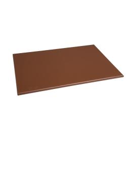 Planche à découper - HDPE - Marron - H 1,2 x 45 x 30 CM - Polyéthylène Haute Densité - Hygiplas - J004