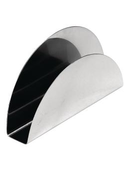 Porte-serviettes - H 7,6 x 13 x 2 CM - Inox - Olympia - GF209