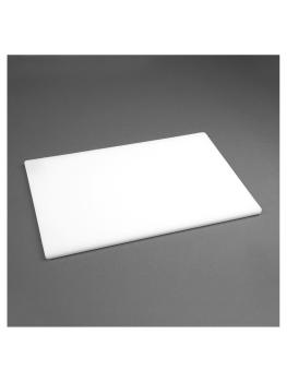 Planche à découper - LDPE - Blanc - H 1 x 45 x 30 CM - Polyéthylène Basse Densité - Hygiplas - J252