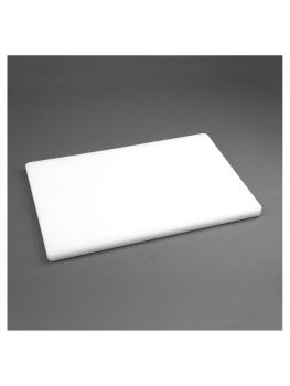 Planche à Découper - Blanche - H 2 x 45 x 2 x 30 CM - Polyéthylène Basse Densité - Hygiplas - DM001