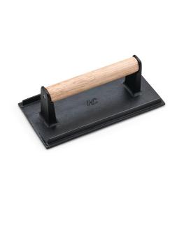 Presse à viande - H 6,5 x 21 x 11 CM - Fonte/Bois - Deglon Sabatier - CF237