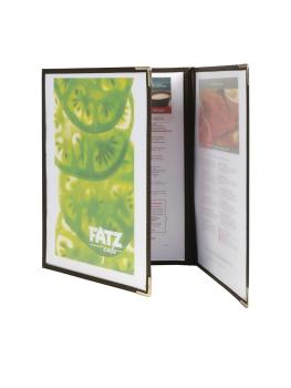Porte menu - Triple - 3 pièces - H 31,8 x 24,1 x 1,8 CM - Plastique - Securit - CB843