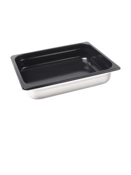 Bac gastronorme - 1/2 GN - 4 Litres - H 26,5 x 32,5 x 6,5 CM - Inox - Vogue - CS756