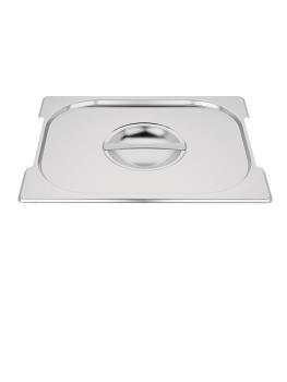 Couvercle bac gastronorme - 1/2 GN - H 3 x 32,5 x 26,5 CM - inox - Vogue - CB185