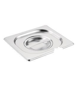 Couvercle bac gastronorme - Empreinte cuillère - GN 1/6 - H 3 x 17,6 CM - Inox - Vogue - CB175