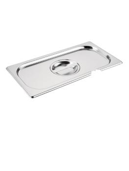 Couvercle bac gastronorme - Empreinte cuillère - 1/3 GN - H 3 x 32,5 CM - Inox - Vogue - CB173