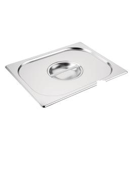 Couvercle bac gastronorme - Empreinte cuillère - 1/2 GN - H 3 x 32,5 x 26,5 CM - Inox - Vogue - CB171