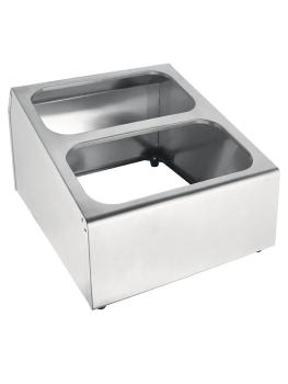 Bac gastronorme - H 35,5 x 35 x 42 CM - Inox - Vogue - CP541