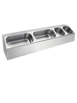 Bac gastronorme - H 15 x 97,5 x 25 CM - inox - Vogue - CP542