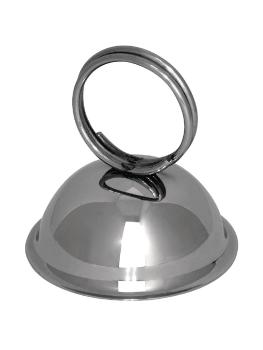 Porte-cartes de menu - Ø 5,8 x H 6 CM - acier inoxydable - Olympia - DM220