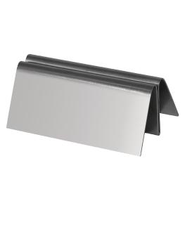 Porte carte menu - H 3 x 8 x 5 CM - inox - Olympia - DM221