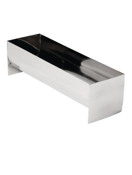 Moule à pâté et à terrine - forme U - 1,1 litre - H 8 x 7,5 x 26 CM - acier inoxydable - Vogue - E585