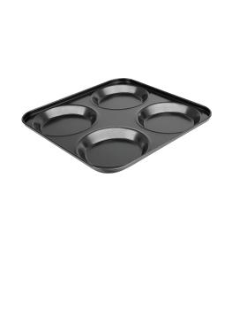 Moule à pâtisserie - 4 moules - H 2,3 x 23,5 x 23,5 CM - Acier carbone - Vogue - GD012