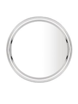 Plateau - Ø 35,5 x H 2,2 CM - acier inoxydable - Olympia - DM193