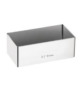 Moule à cake - H 3 x 8 x 4 CM - inox - E062