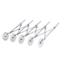 Jan Hagelsnijder - 5 roues - H 5 x 12,5 x 5 CM - Inox - Schneider - GT135