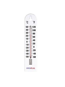 Thermomètre mural - Analogique - H 27 x 6 x 1,5 CM - Plastique - Hygiplas - J228