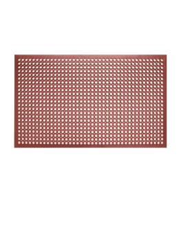 Tapis anti-fatigue - Rouge - H 1,2 x 150 x 90 CM - Caoutchouc - Jantex - GF017