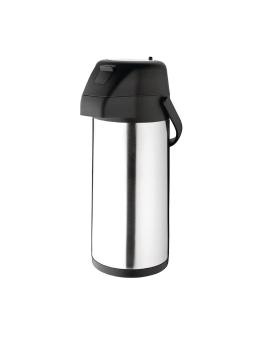 Carafe à pompe - 3 Litres - Ø 19,5 x H 39,5 CM - Inox - Olympia - CN641