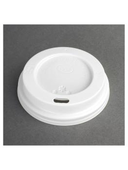 Couvercle tasse à café - 0,26 Litre - 50 pièces - Ø 8 x H 1,6 CM - Plastique - Fiesta - CE263