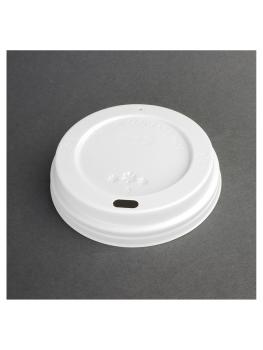 Couvercle tasse à café - 0,35 Litre - 50 pièces - Ø 9,3 x H 1,7 CM - Plastique - Fiesta - CE264