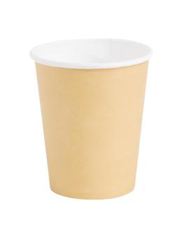 Gobelets à café jetables - 23 CL - 1000 pièces - Marron - Ø 8,3 x H 9 CM - Carton - Fiesta - GF030
