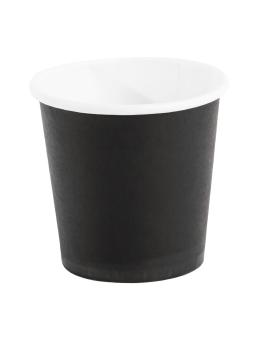 Gobelets expresso jetables - 12 CL - 1000 pièces - Noir - Ø 6,2 x H 6 CM - Carton - Fiesta - GF018